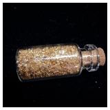 Small vile of gold foil