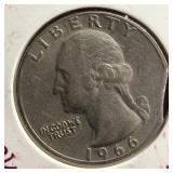 1966 clipped planchet uncirculated Washington