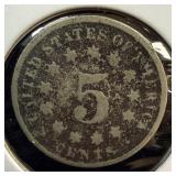 1872 US shield nickel