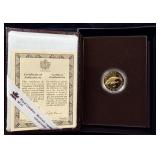 1988 $100 Proof Canadian Bowhead Whale Gold Coin