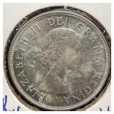 Uncirculated 1964 silver Canadian dollar