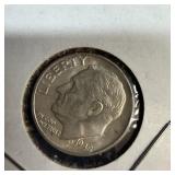 Uncirculated 1948 silver Roosevelt dime