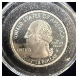 2005-S silver proof Washington Quarter