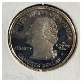 2005-S silver proof Washington Quarter