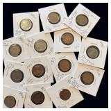 Miscellaneous US coins wheat pennies Buffalo