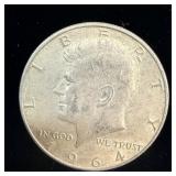 1964 Silver Kennedy Half Dollar