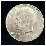 1967 Silver Kennedy Half Dollar