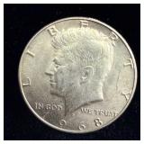 1968-D Silver Kennedy Half Dollar