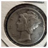 1940-D Silver Mercury Dime