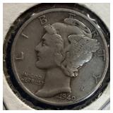 1940 Silver Mercury Dime
