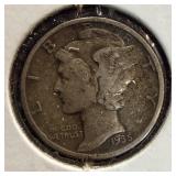 1935 Silver Mercury Dime