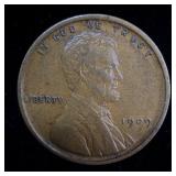 1909 wheat penny AU