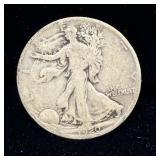 1920-S Silver walking liberty half dollar