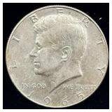 1965 silver Kennedy half dollar