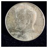 1967 Silver Kennedy half dollar