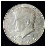 1969 Silver Kennedy half dollar