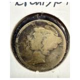 1917-S Silver Mercury Dime