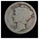 1916-S Silver Mercury Dime