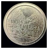 1 Oz Draper Mint Swiss of America Type 3 Obverse