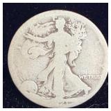 1921-D Key Date Silver Walking Liberty Half