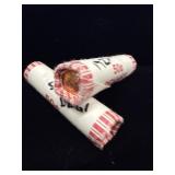 2 Rolls of uncirculated 2023 Lincoln pennies