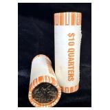 Two Rolls of Uncirculated 1999 Washington Quarters