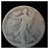 1921-S silver walking liberty half dollar