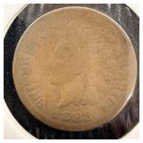 1883 Indian head penny