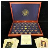 24 karat gold edition US presidential dollar the