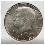 1968-D silver Kennedy half dollar
