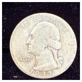 1942 Silver Washington Quarter