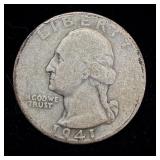 1941-D Silver Washington Quarter