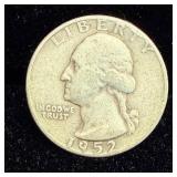 1952-D Silver Washington Quarter
