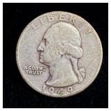 1949-D Silver Washington Quarter