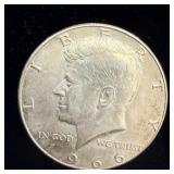 1966 Silver Kennedy Half Dollar