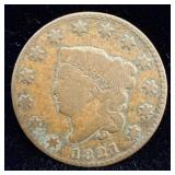 1821 US large cent