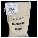 2005-D West Virginia State Quarter $25 Sealed