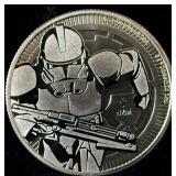 2019 Star Wars Clone Trooper Niue 1 Troy ounce