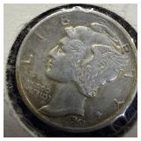 1941-S silver Mercury dime AU