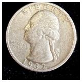 1932-S silver Washington Quarter