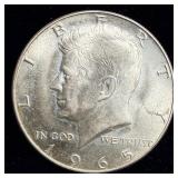 Bright uncirculated 1965 Silver Kennedy Half