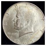 Uncirculated 1965 Silver Kennedy Half Dollar
