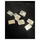(10) 5 grain silver bars