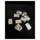 (10) 5 grain silver bars