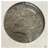 1967 silver Kennedy half dollar