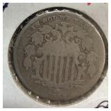 1883 US shield nickel