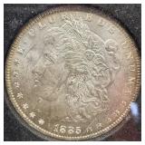 1885-O Silver Morgan dollar MS