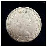 1962 silver two shillings