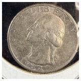 Uncirculated 1932 silver Washington quarter
