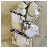 (5) Riddell Power Men  Football Gray 5 Padded